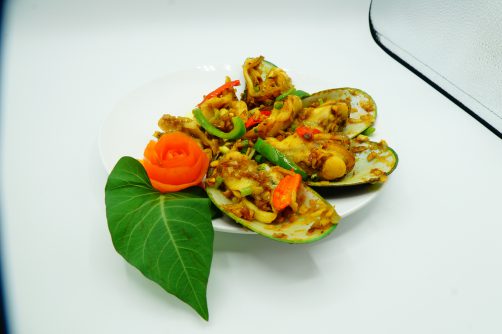 Mussel Clam Curry with Oyster