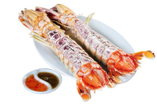Steamed Mantis Shrimp