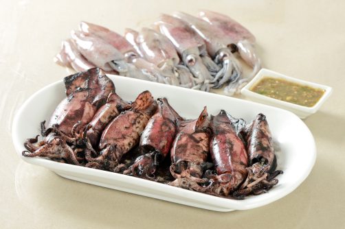 Steamed Squid with Ink